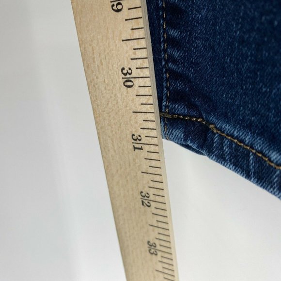 Madewell Curvy High Rise Skinny Fit Jeans Size 24T Stretch Dark Wash Denim Blue - Picture 11 of 11